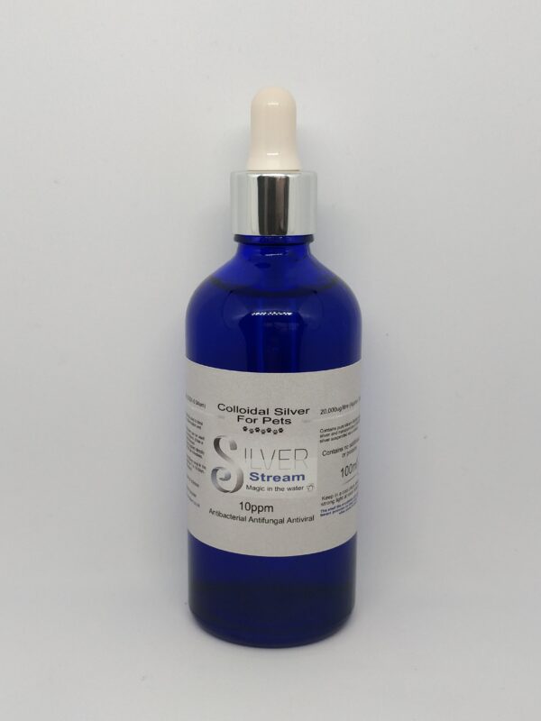 Colloidal Silver 10ppm (100ml Pipette Bottle) Premium Quality For Pets