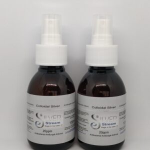 Colloidal Silver 20 ppm, ( 2 x 100ml Spray) Premium Quality Colloidal Silver