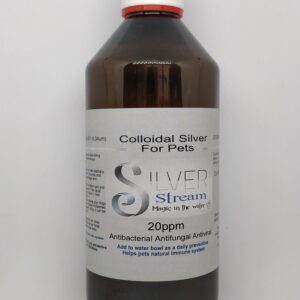 Colloidal Silver 20 ppm, (500ml Bottle) Quality Colloidal Silver for Pets